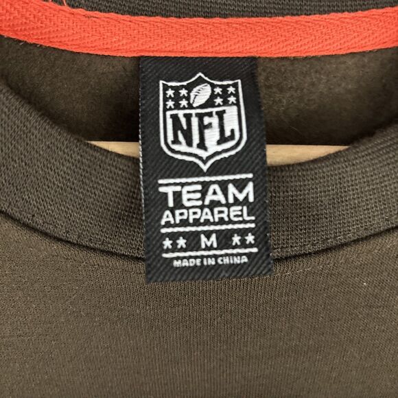 Cleveland Browns NFL Team Retro Crewneck Sweatshirt Size Medium Brown NWT - Picture 7 of 8